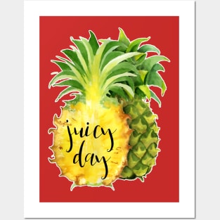 Juicy Day – Pineapple Posters and Art